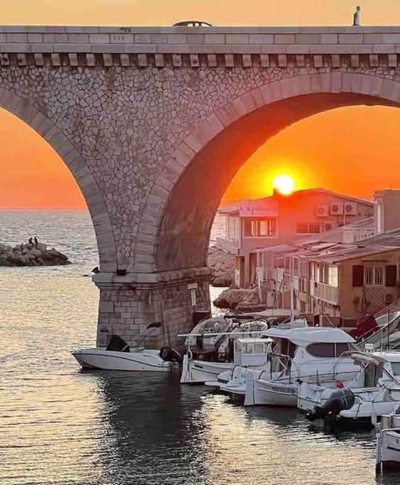 Vallon Des Auffes : Le Cabanon De Mireille Vila Marselha Exterior foto